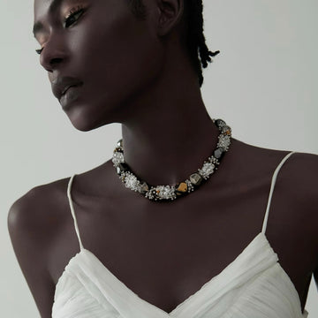 Hand-Wired Cluster · Smoky Quartz Necklace