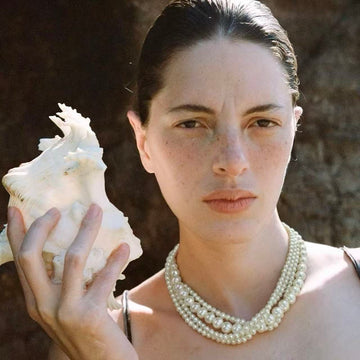 Multi-Ring Pearl Necklace